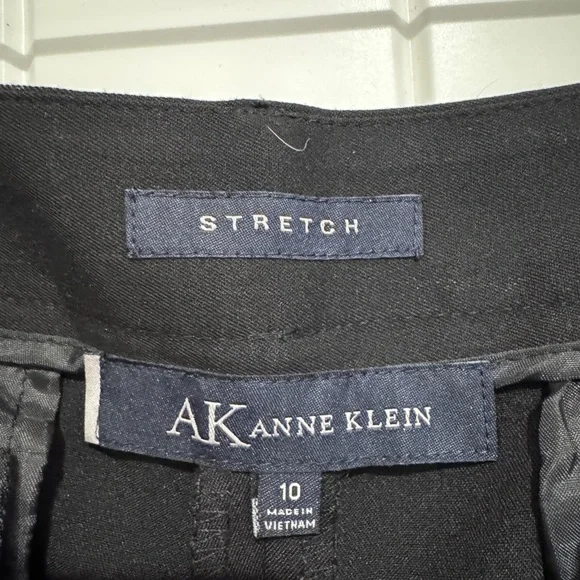 Anne Klein Black Wide Leg Pants - Picture 2 of 3